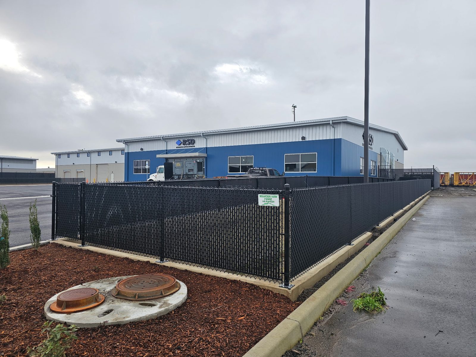 4' Black Vinyl Chain Link Fence