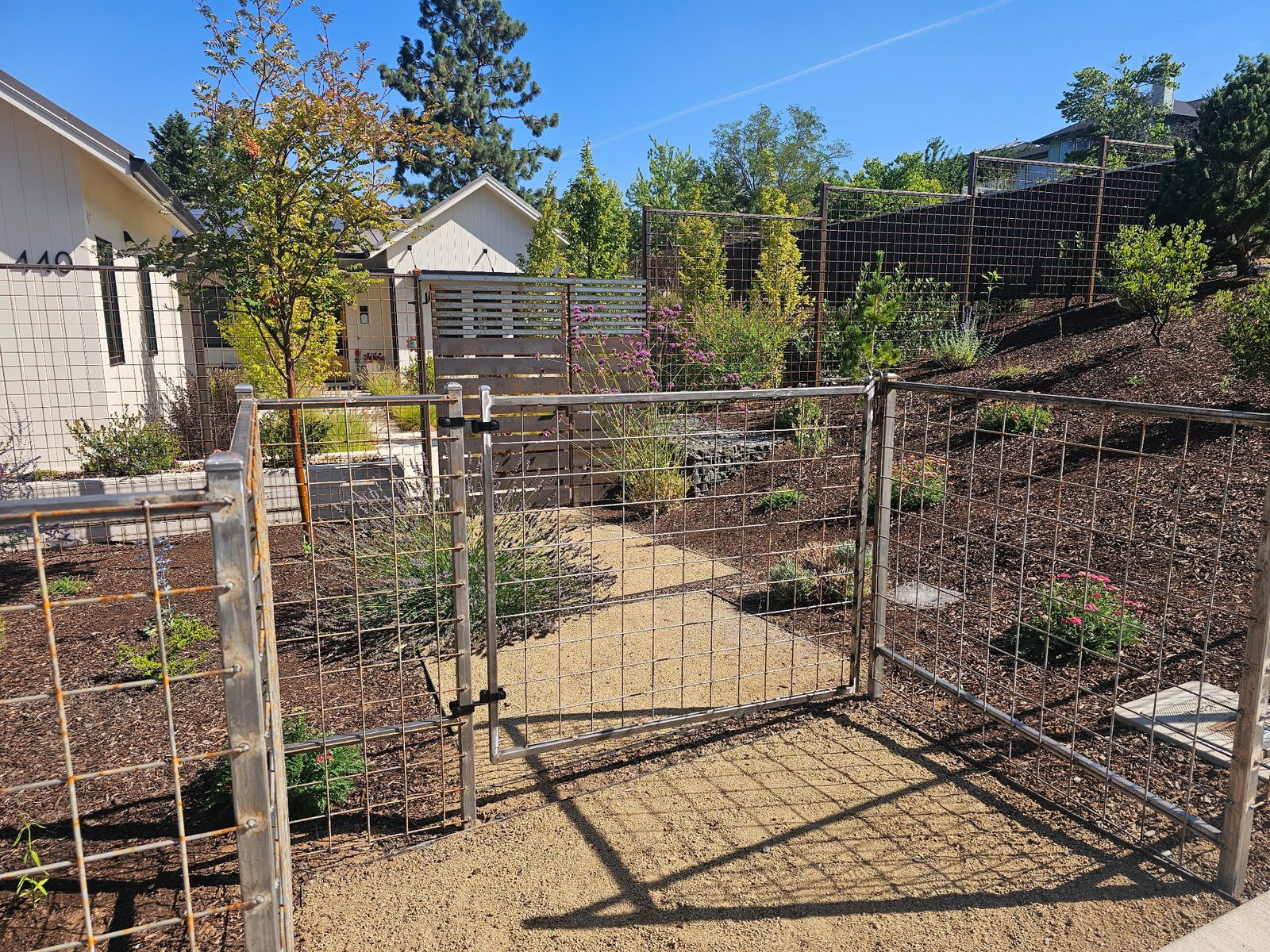 4' High 4" x 4" Bare Steel Grid Walk Gate