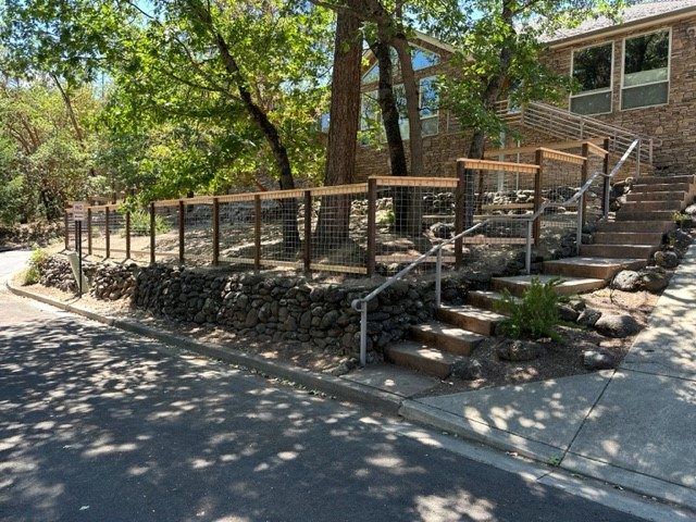 4" x 4" Hog Panel Fencing with Cedar Framework