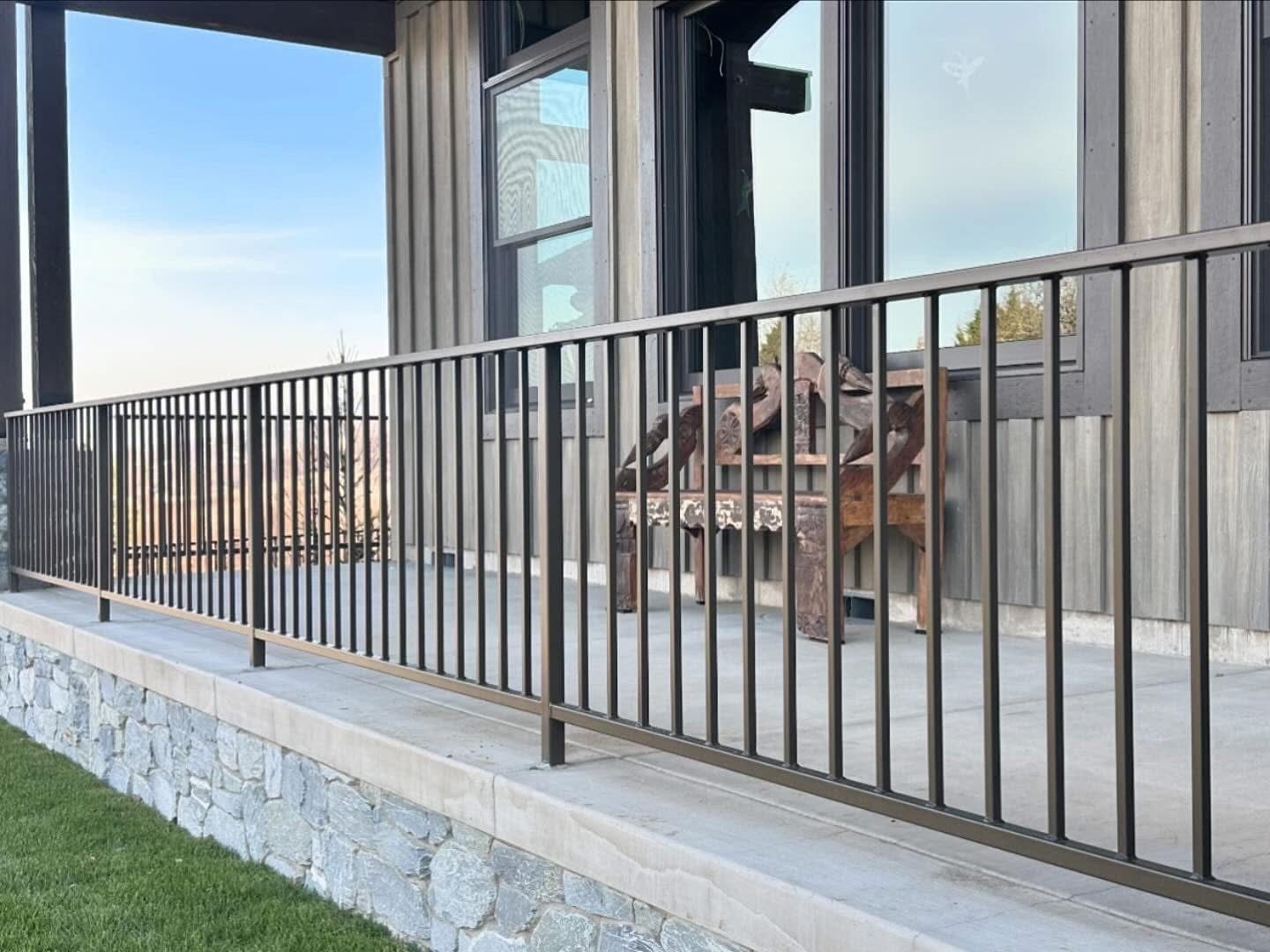 Oil Rubbed Bronze Regal Style Iron Handrail