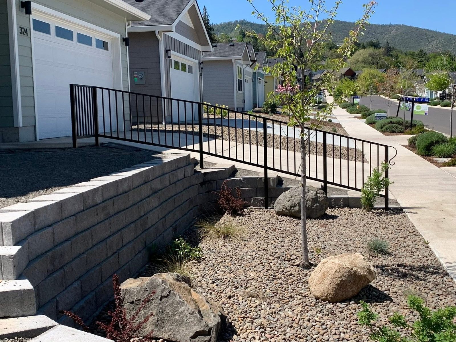 Oil Rubbed Bronze Regal Style Iron Handrail