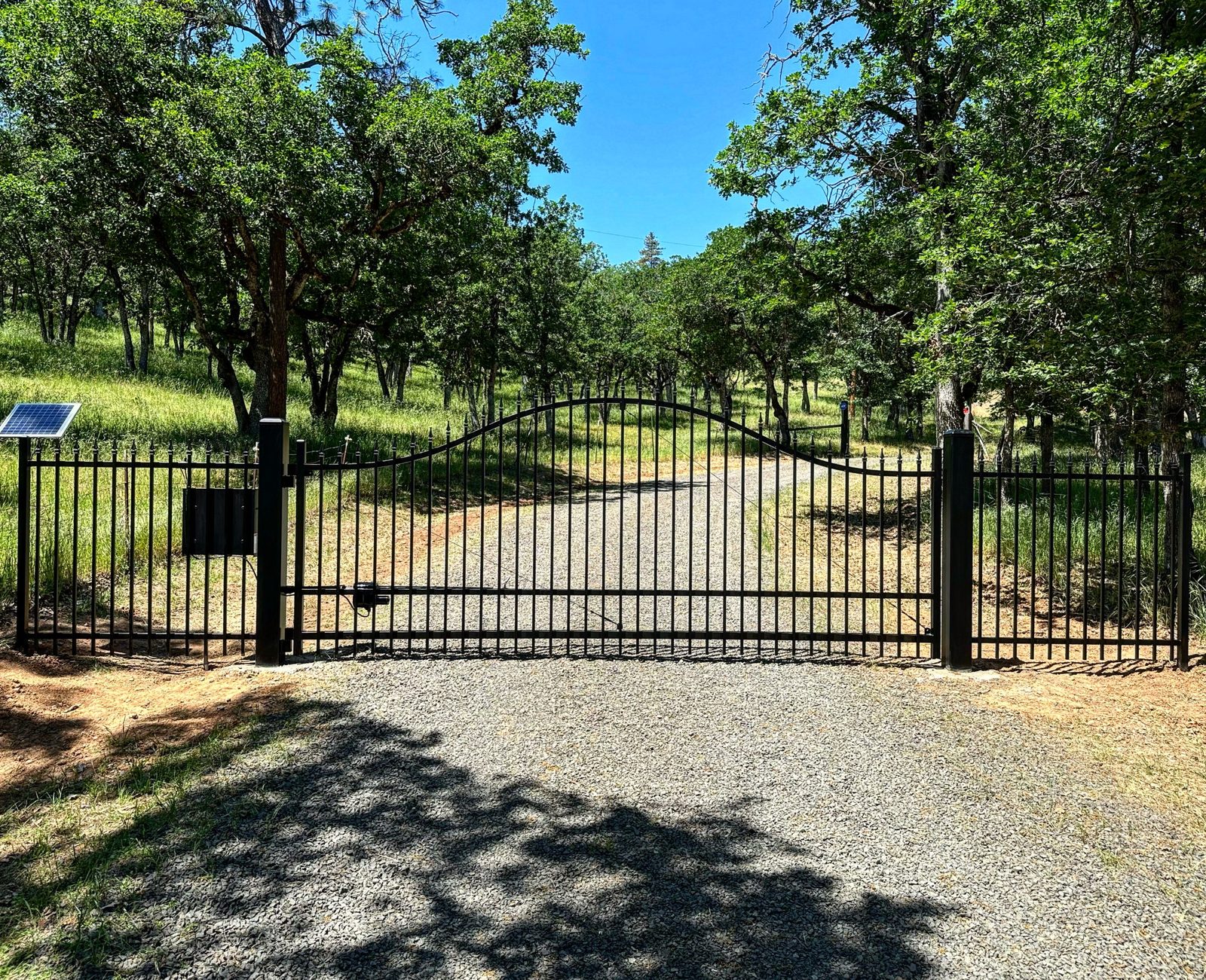 Triple Radius Aristocrat Style Ornamental Iron Auto Gate